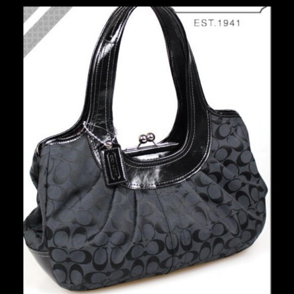 Coach Authentic Signature Monogram Satchel - Picture 7 of 7